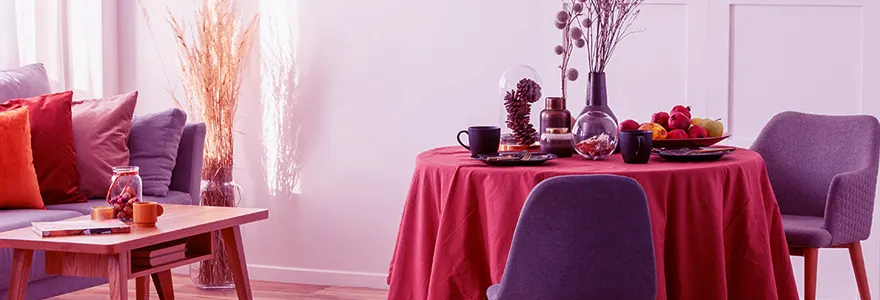 Osez la couleur avec des nappes colorees et transformez votre table en une oeuvre d-art